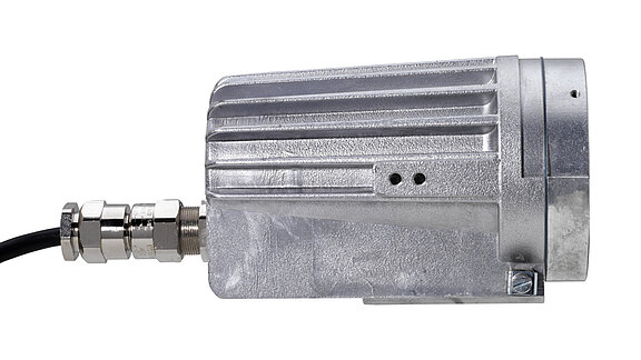 ExCam IPM3014: Seitenansicht des Aluminiumgehäuses