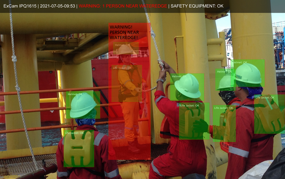 Example of automatical danger detection with an AI approach Example of automatical danger detection with an AI approach