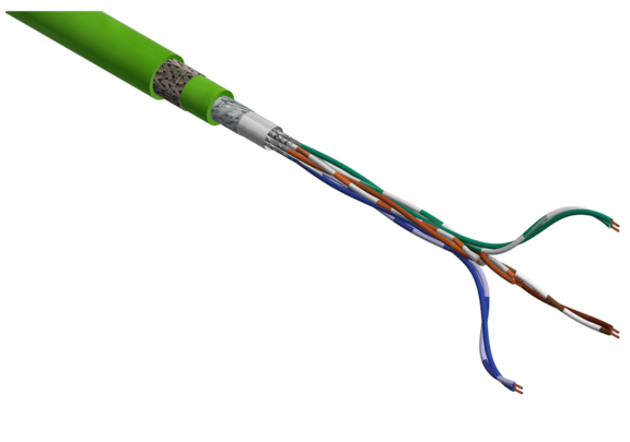 Armoured network cable ASKD02-T: isometrical view 