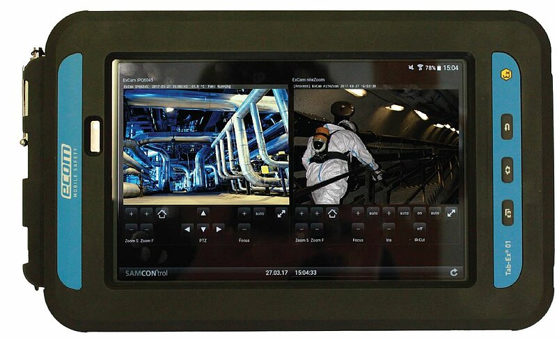 Samcon SAMCONtrol mobile Client goes EX - mobile plant visualization in the Ex ...